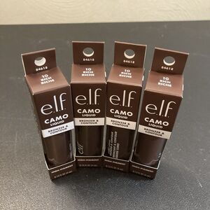ELF Camo Liquid Bronzer & Contour 10 Rich High Pigment Lot of 4‎ .13FL Each